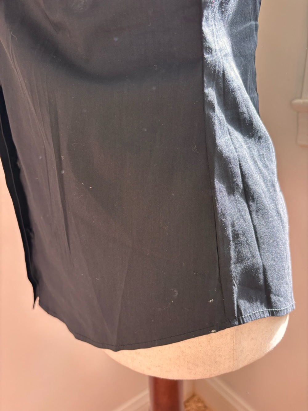 Bailey 44 Black button down sleeveless blouse with faux leather Small - Picture 7 of 10